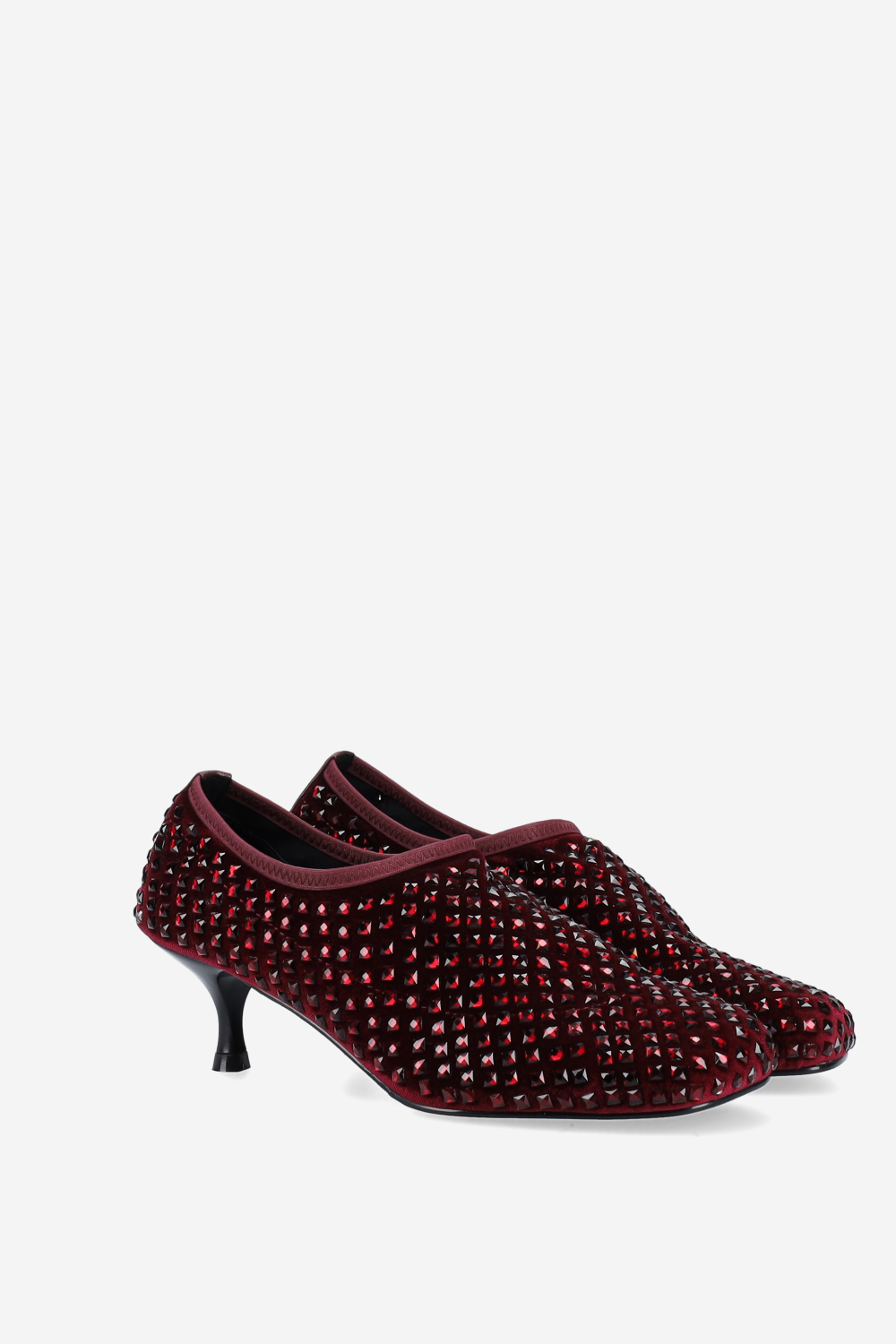 Connie velvet strass pumps