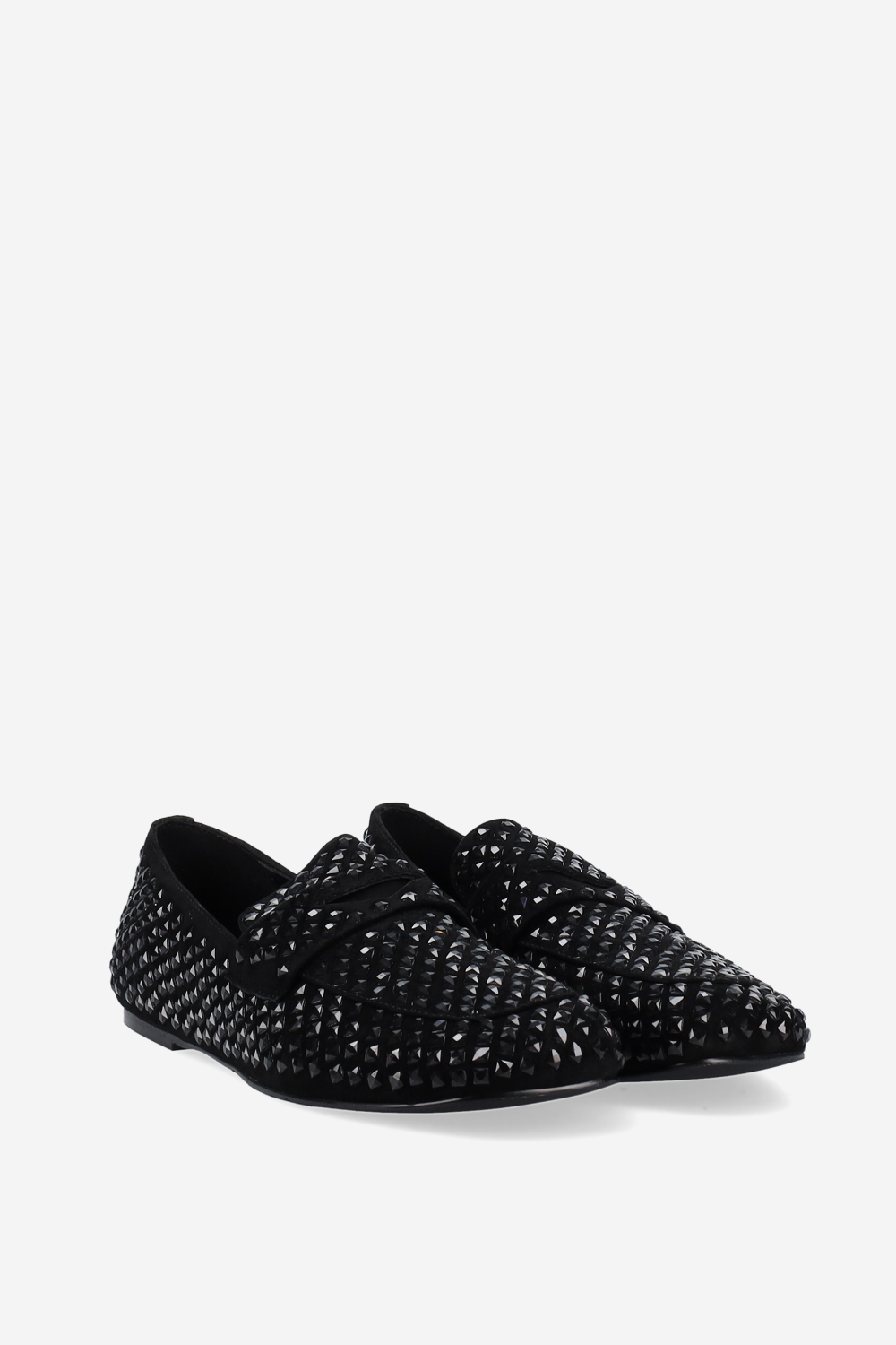 Dollie suede strass loafers
