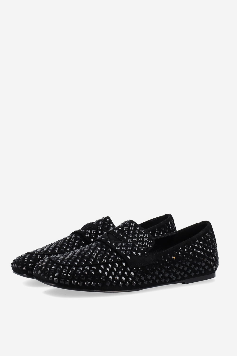 Dollie suede strass loafers