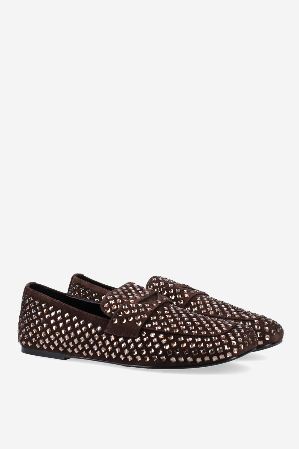 Dollie suede strass loafers