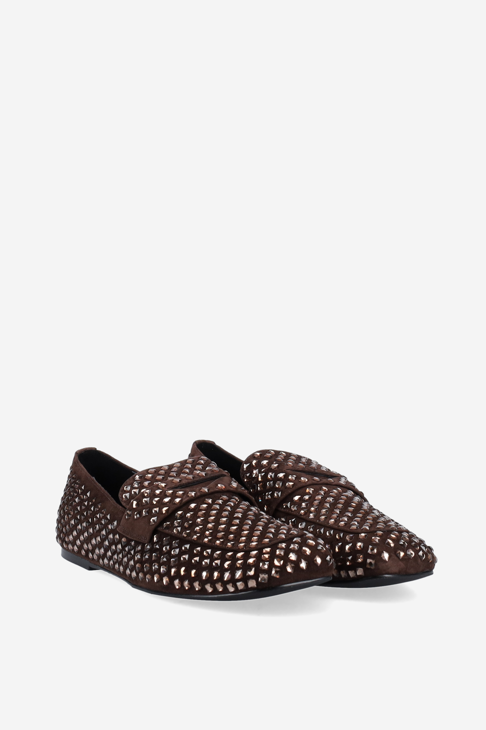 Dollie suede strass loafers