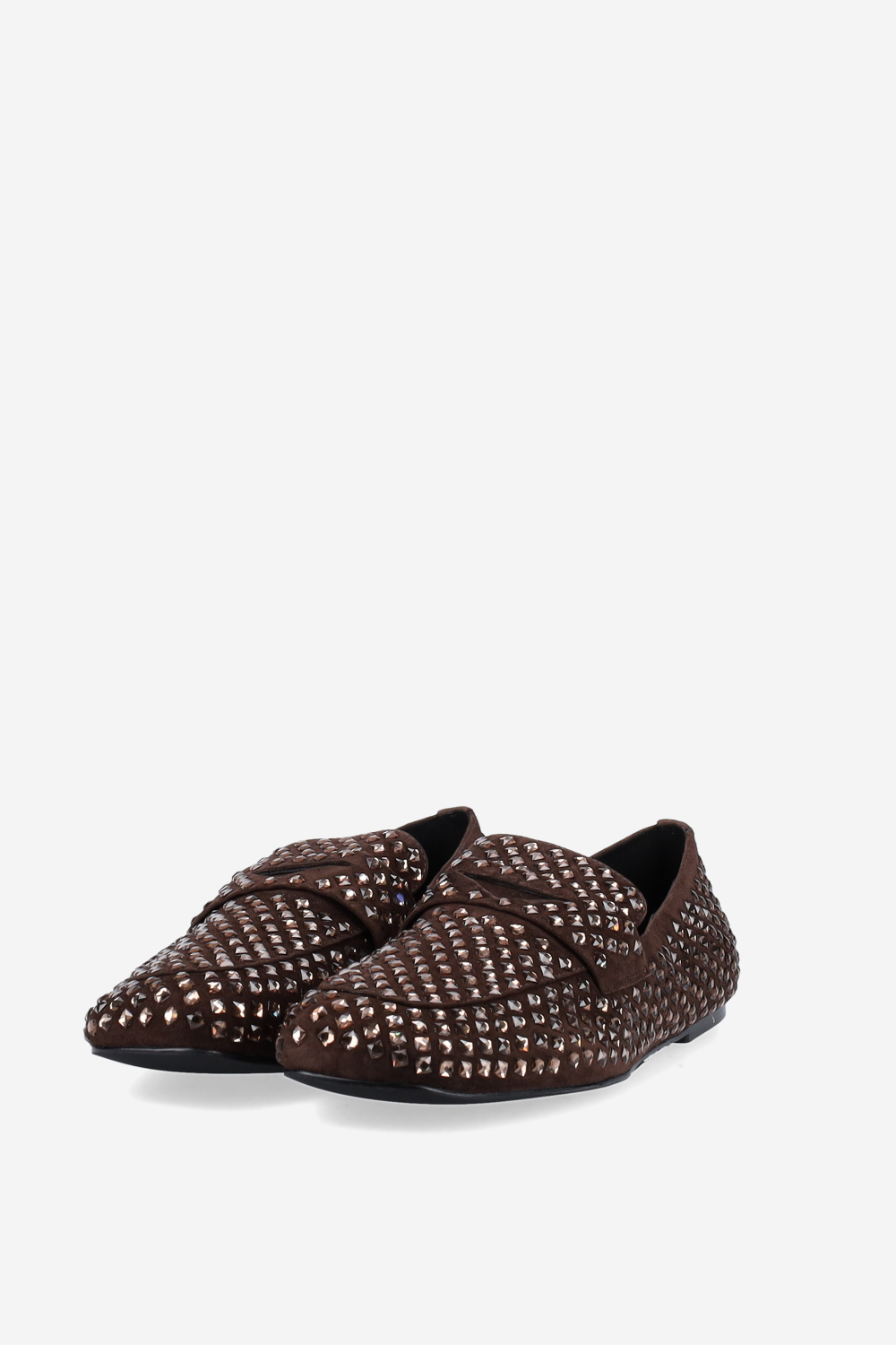 Dollie suede strass loafers
