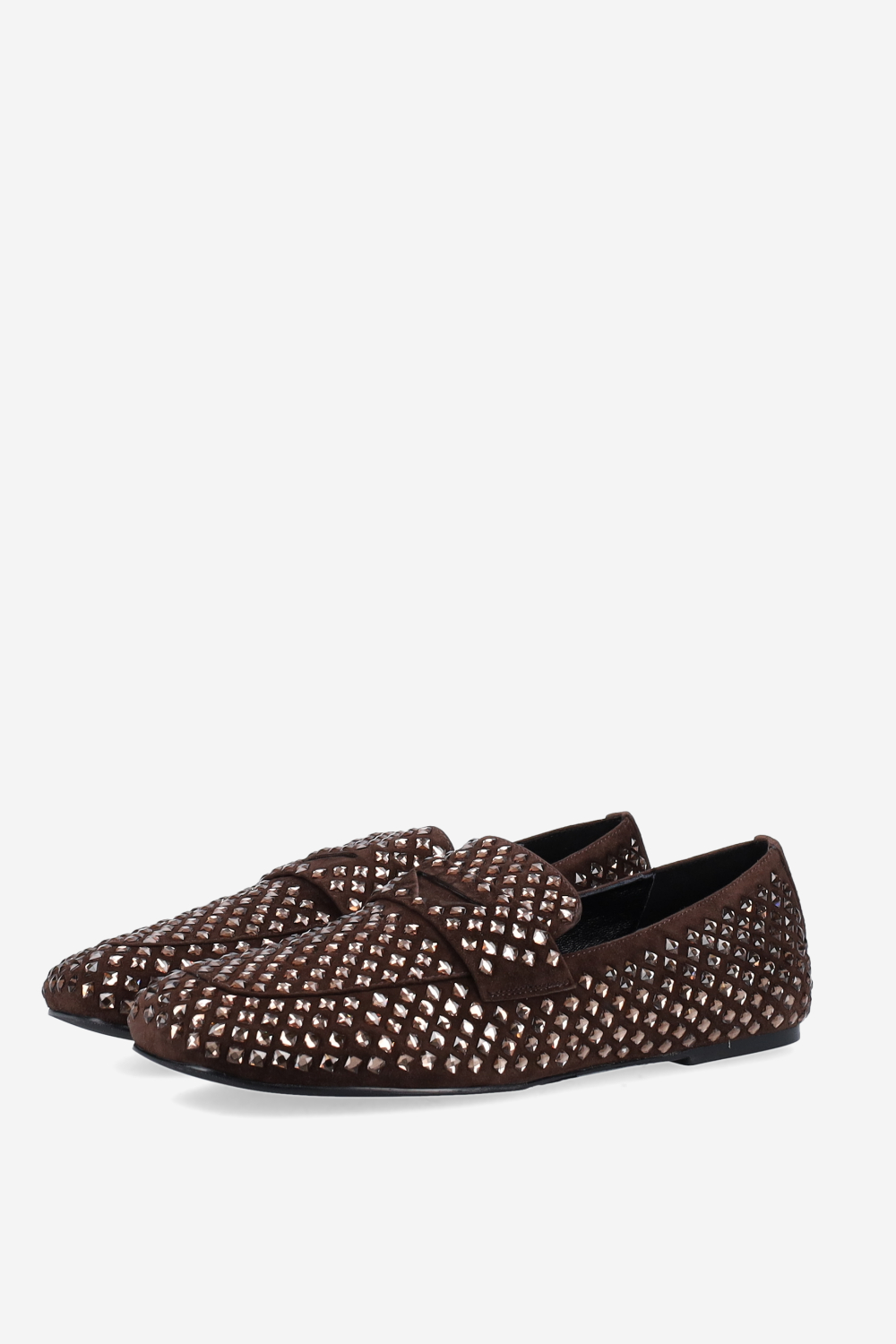 Dollie suede strass loafers