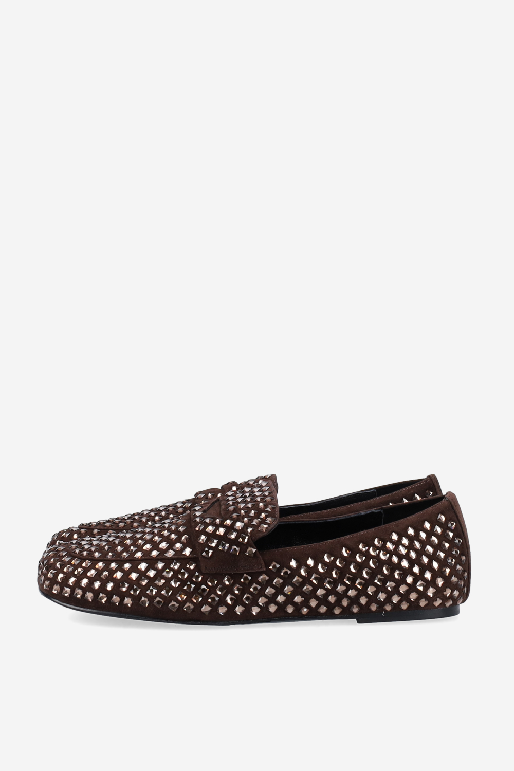 Dollie suede strass loafers