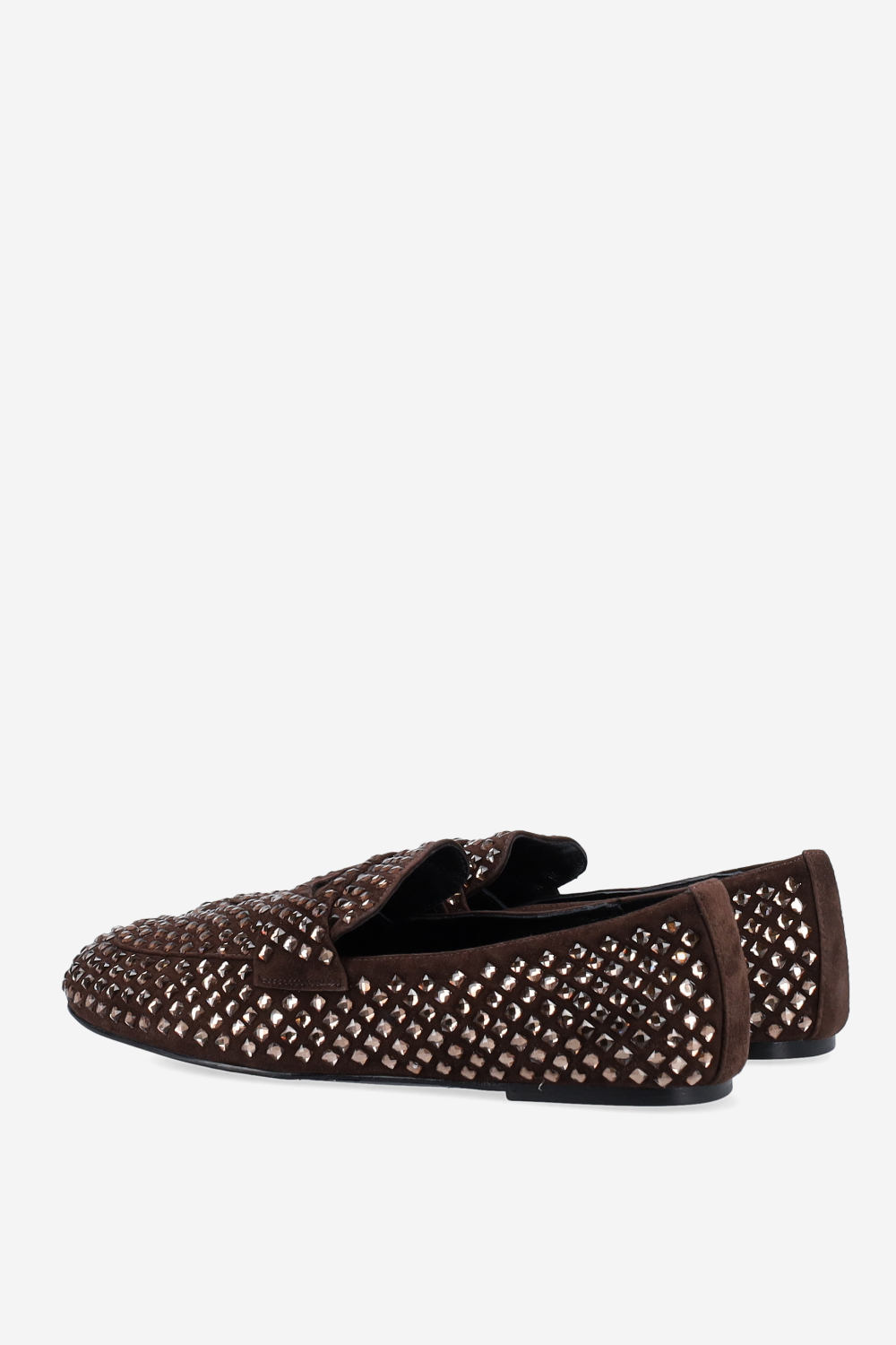 Dollie suede strass loafers