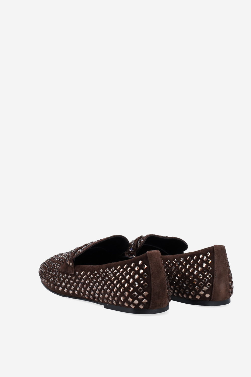 Dollie suede strass loafers