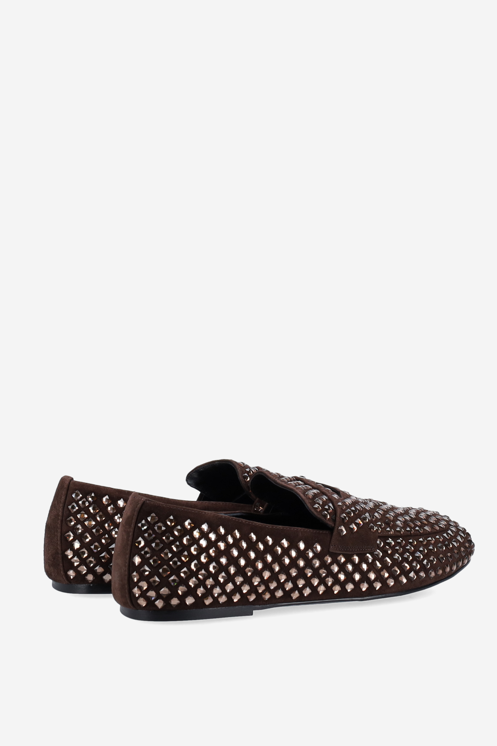 Dollie suede strass loafers