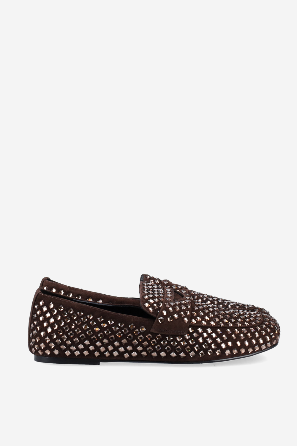 Dollie suede strass loafers