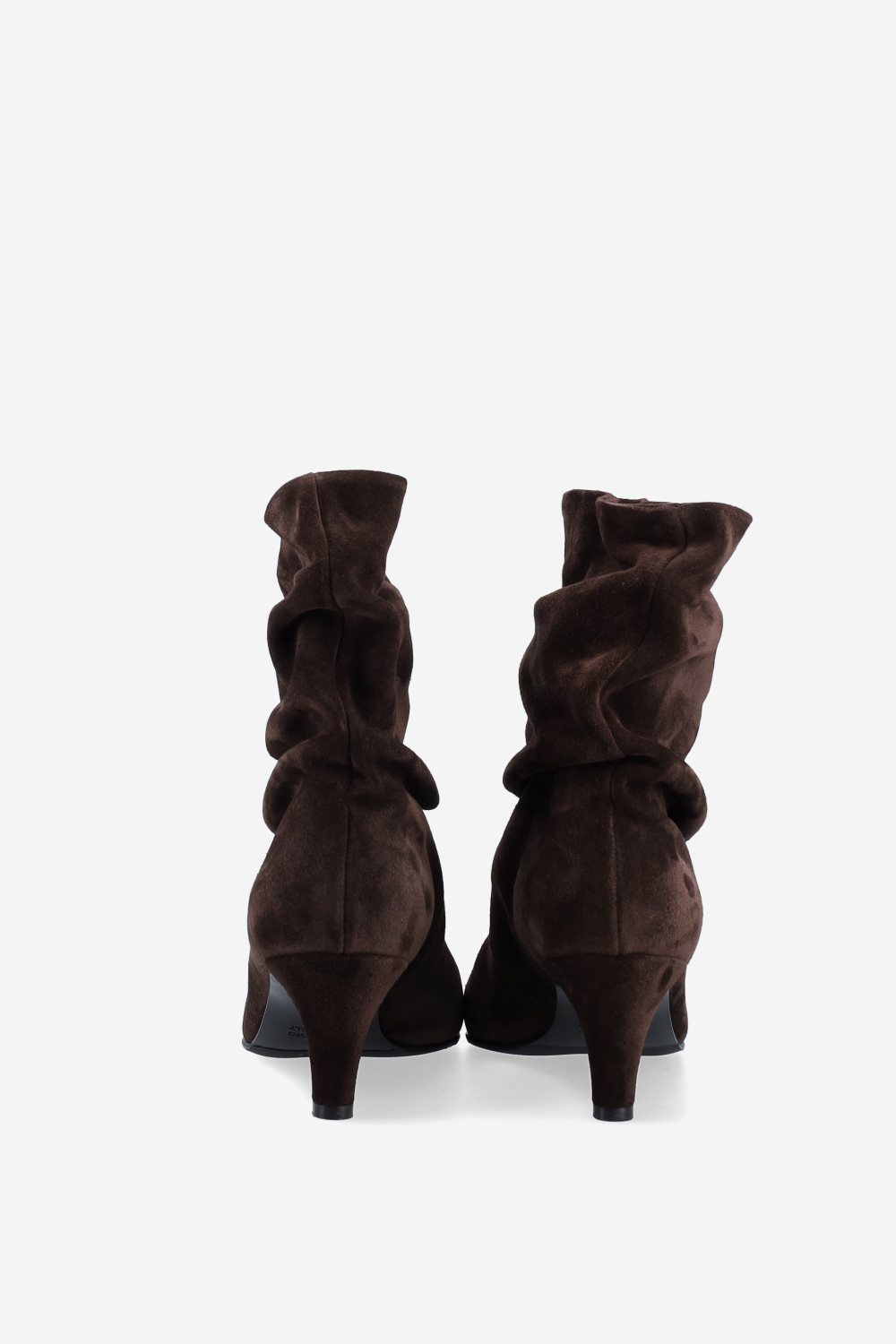 Pointed-toe suede ankle boots