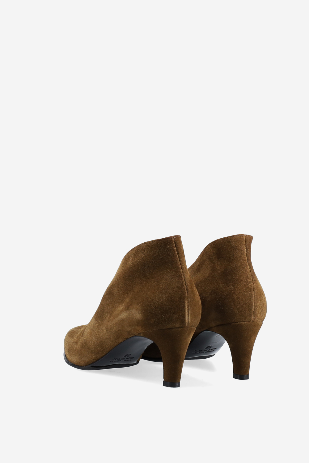 Open suede boots