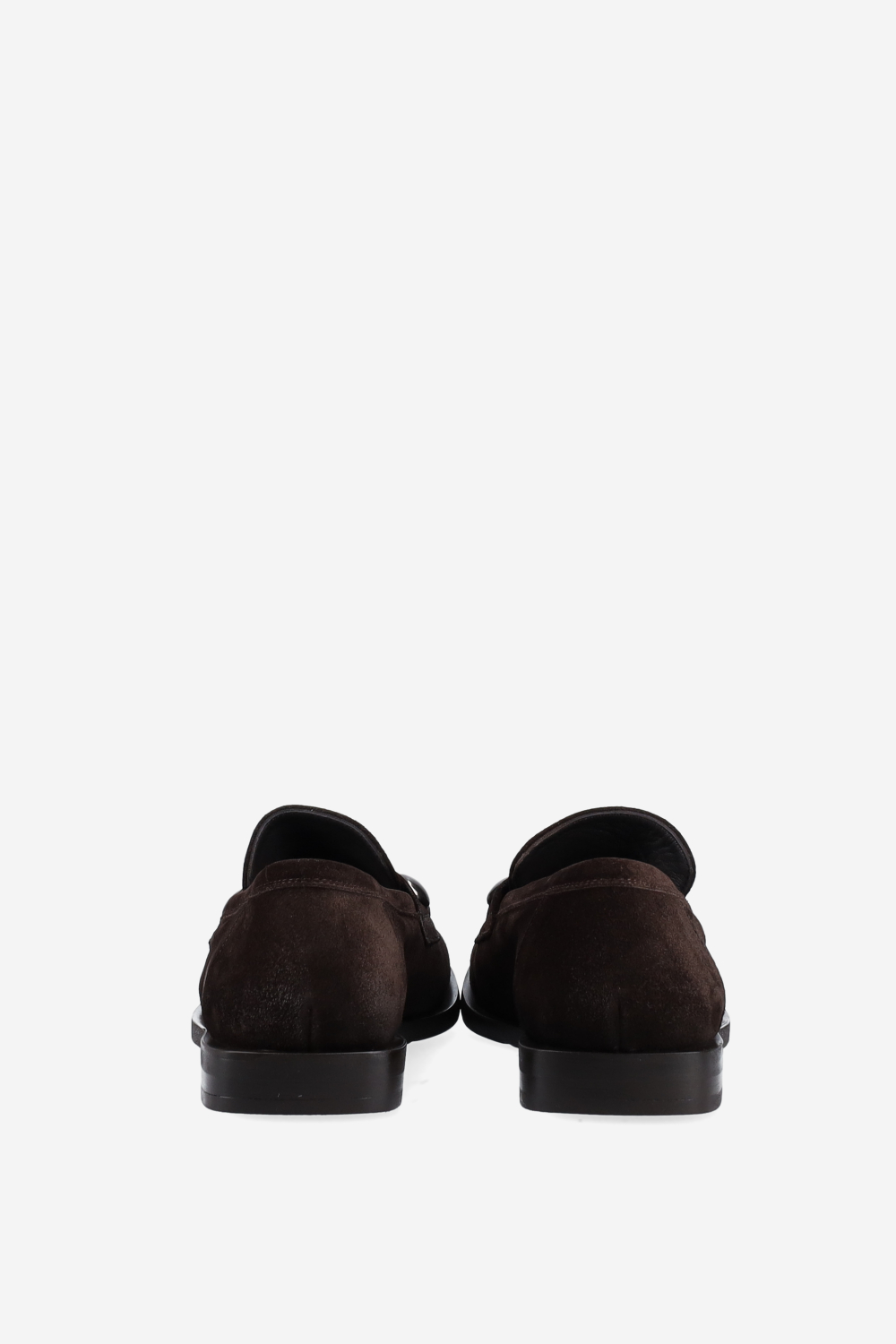 Studded suede loafers