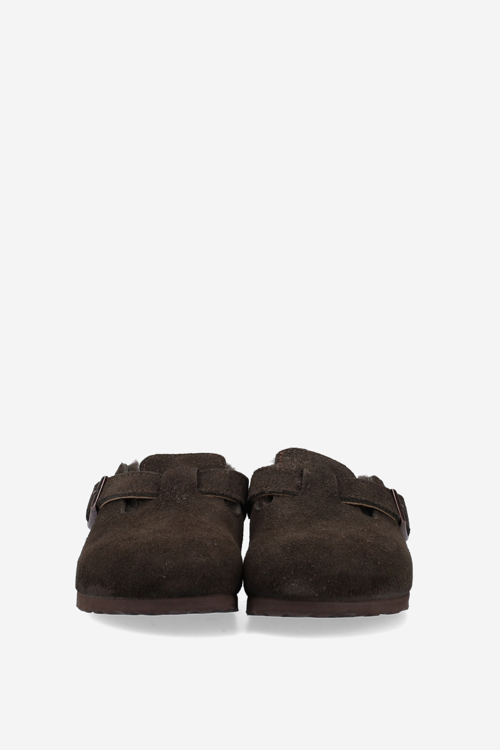Boston shearling suede mules
