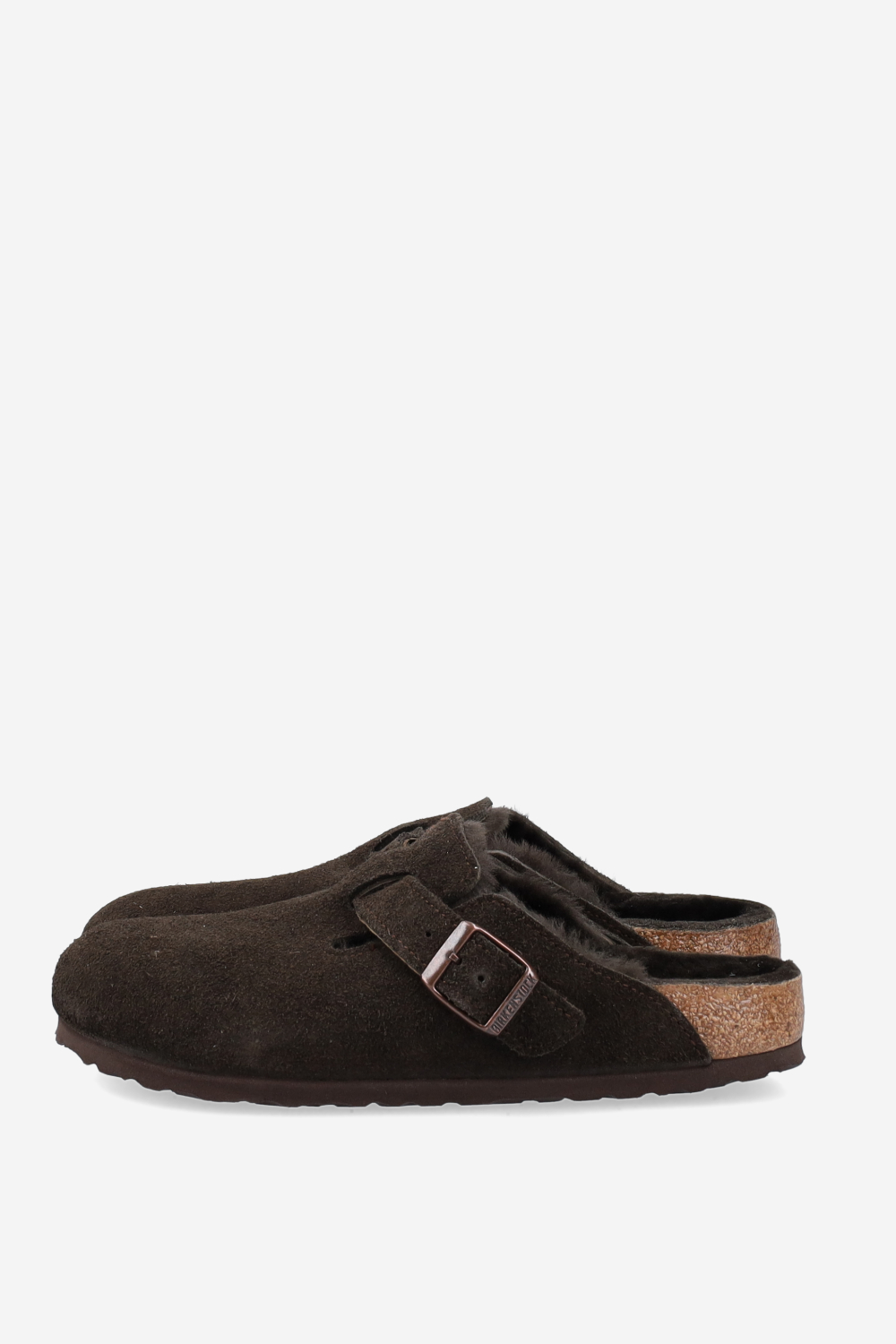 Boston shearling suede mules