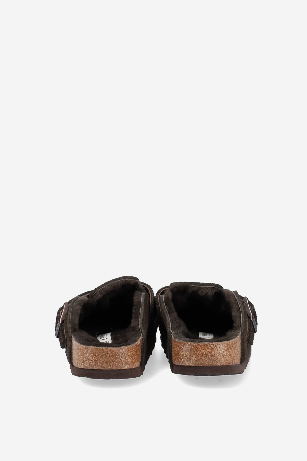 Boston shearling suede mules