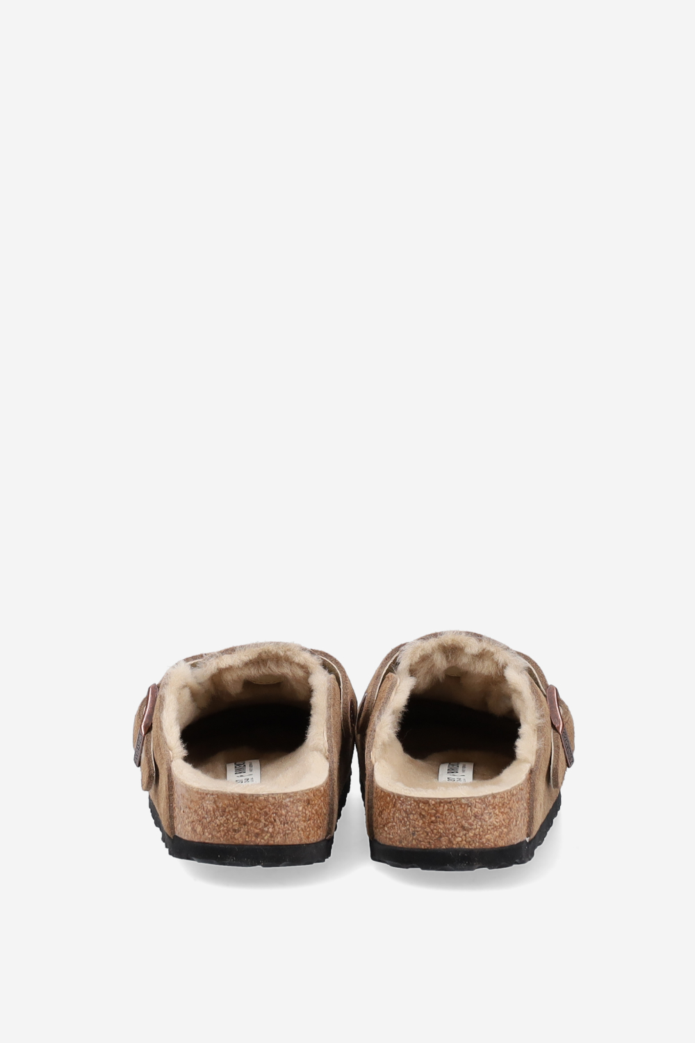 Boston shearling suede mules