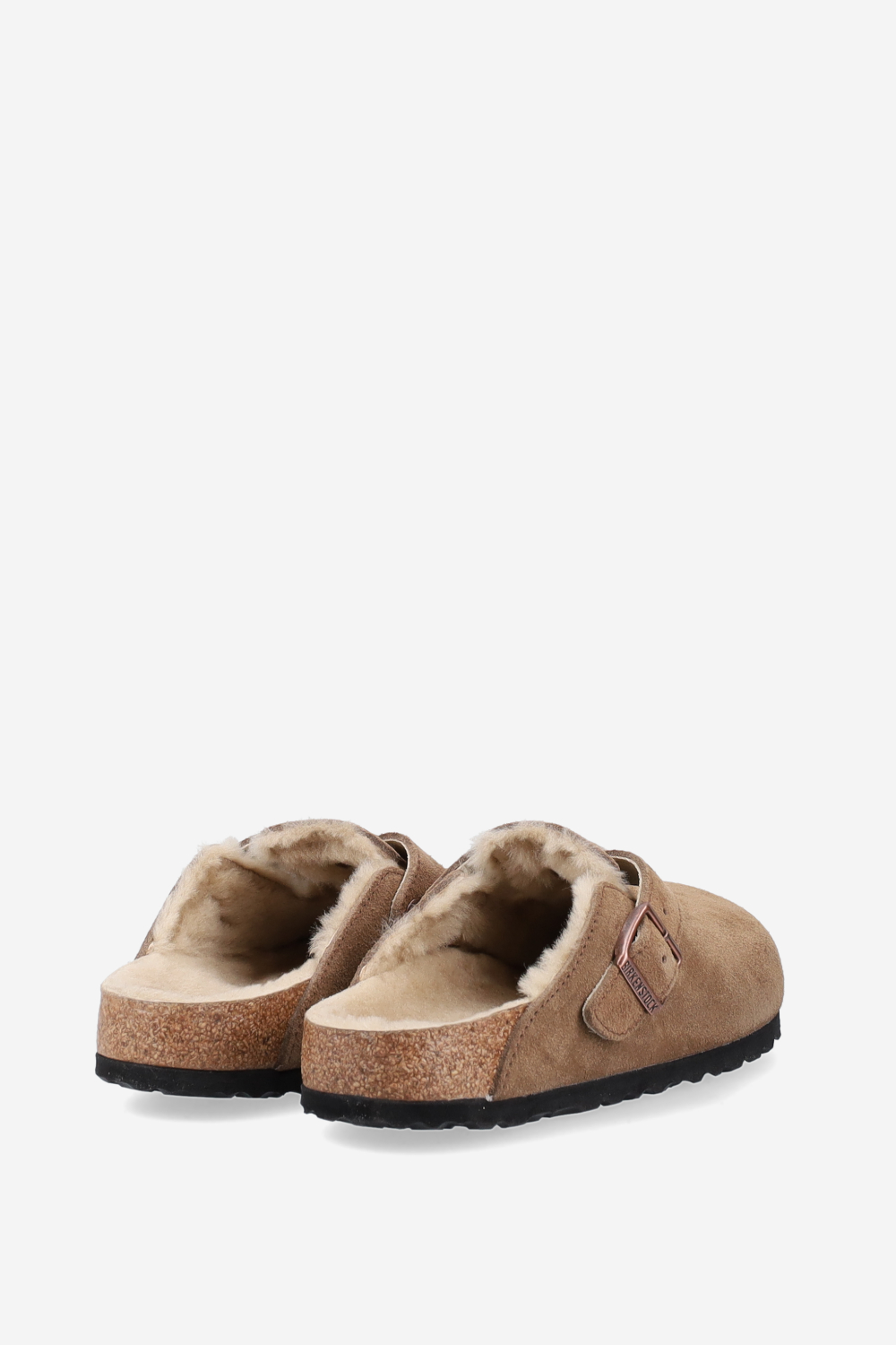 Boston shearling suede mules