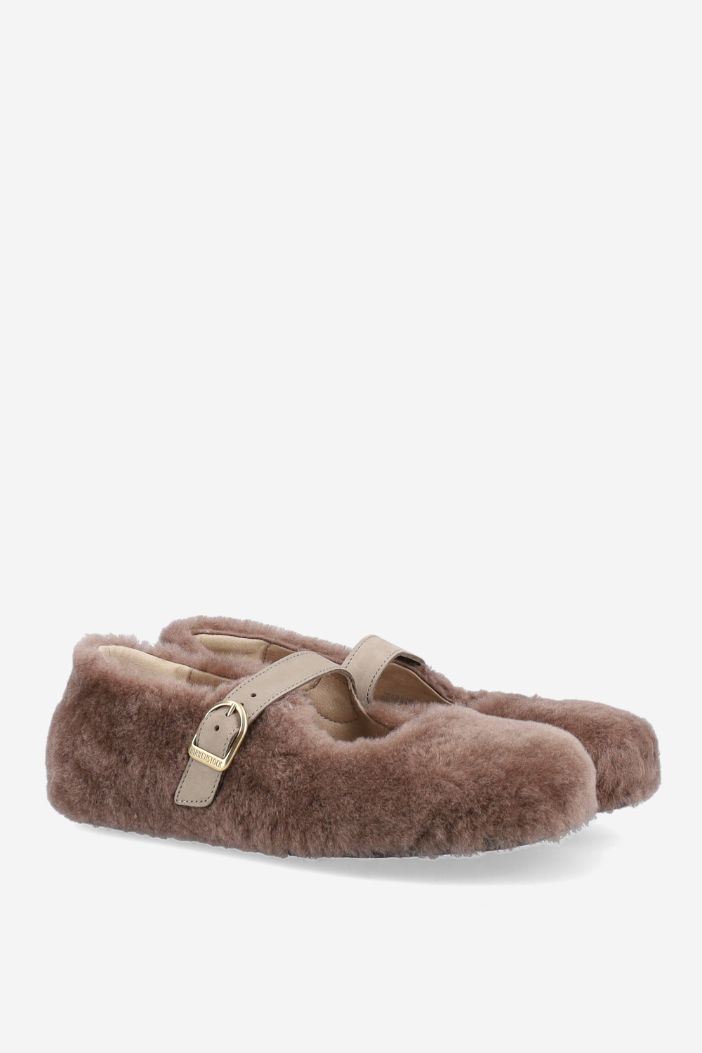 Santa clarinta fur shearling ballerinas