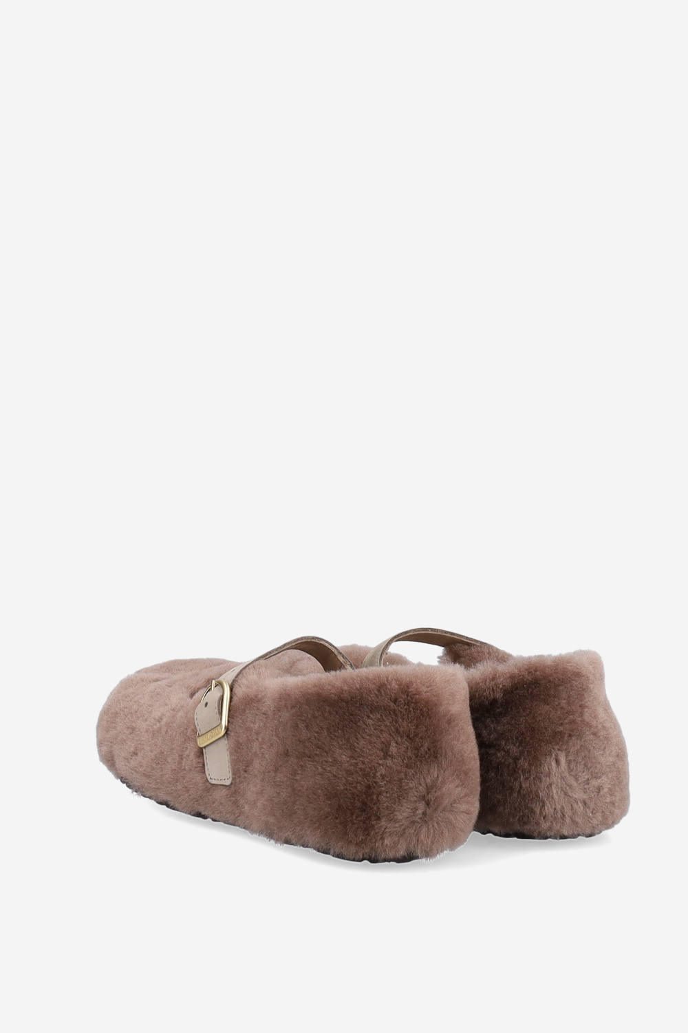 Santa clarinta fur shearling ballerinas