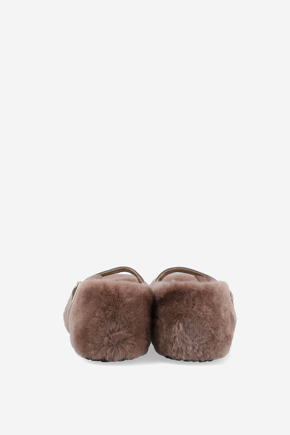 Santa clarinta fur shearling ballerinas