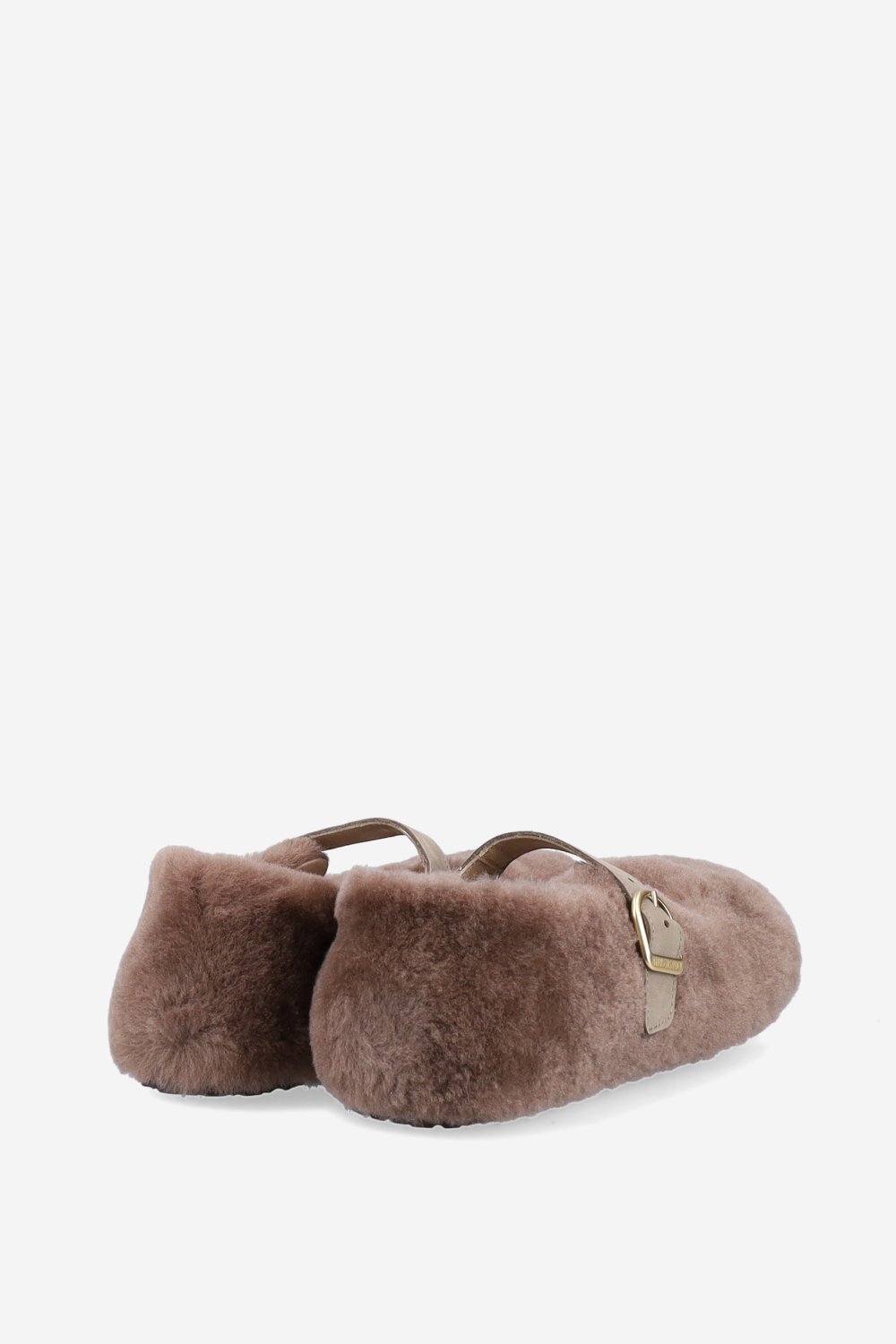 Santa clarinta fur shearling ballerinas