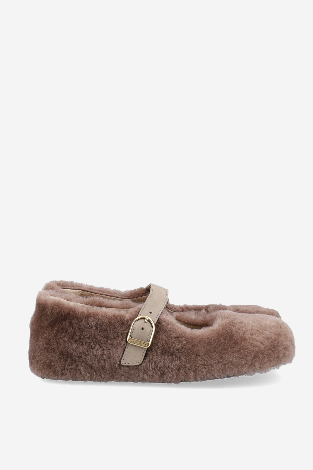 Santa clarinta fur shearling ballerinas