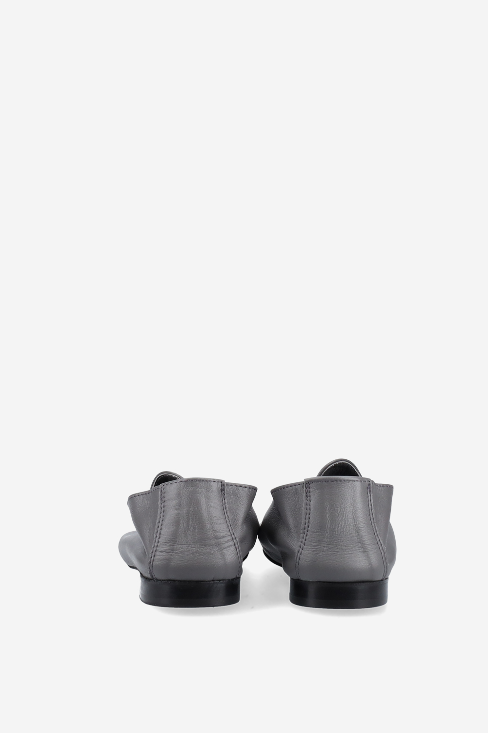 Logo embroidered leather loafers