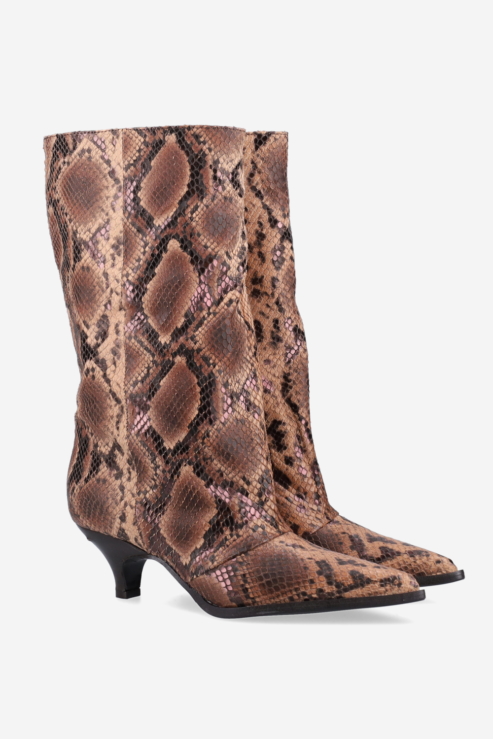 Pitone leather boots