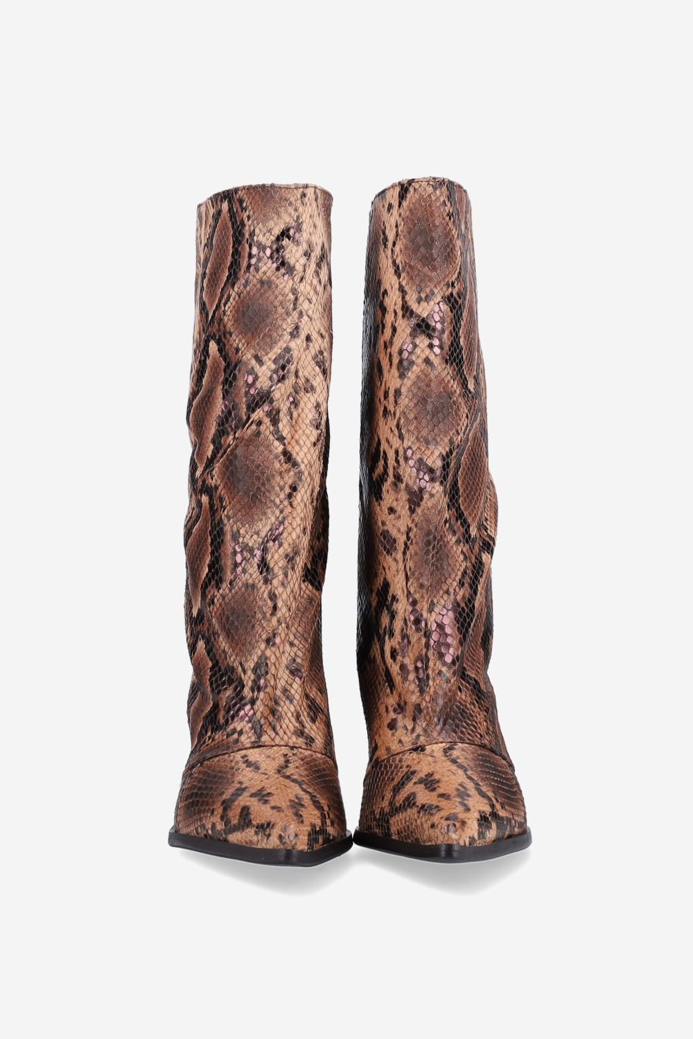 Pitone leather boots