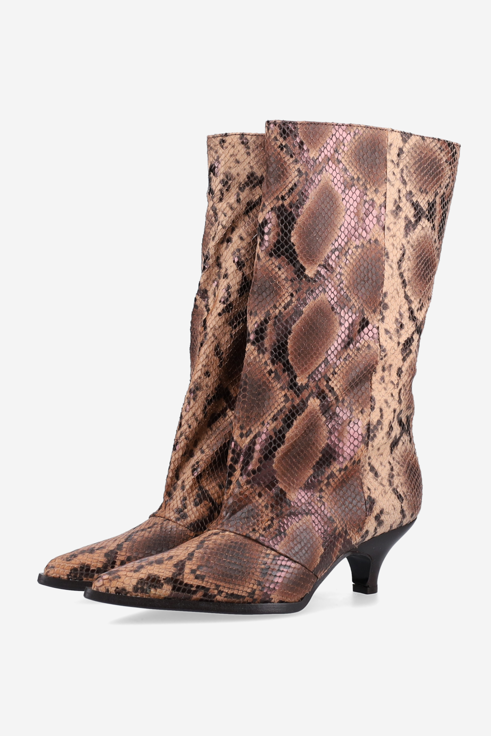 Pitone leather boots