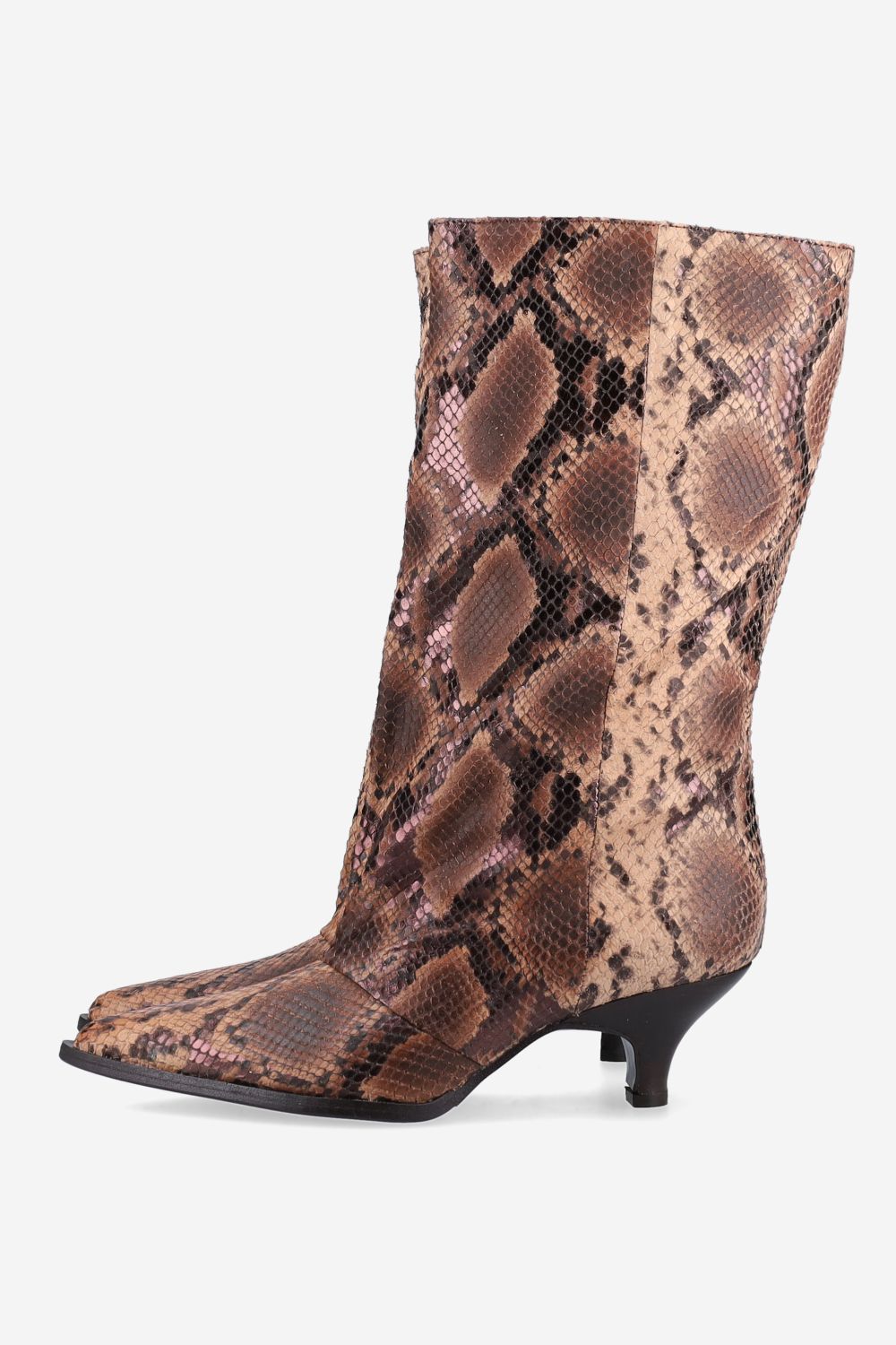 Pitone leather boots