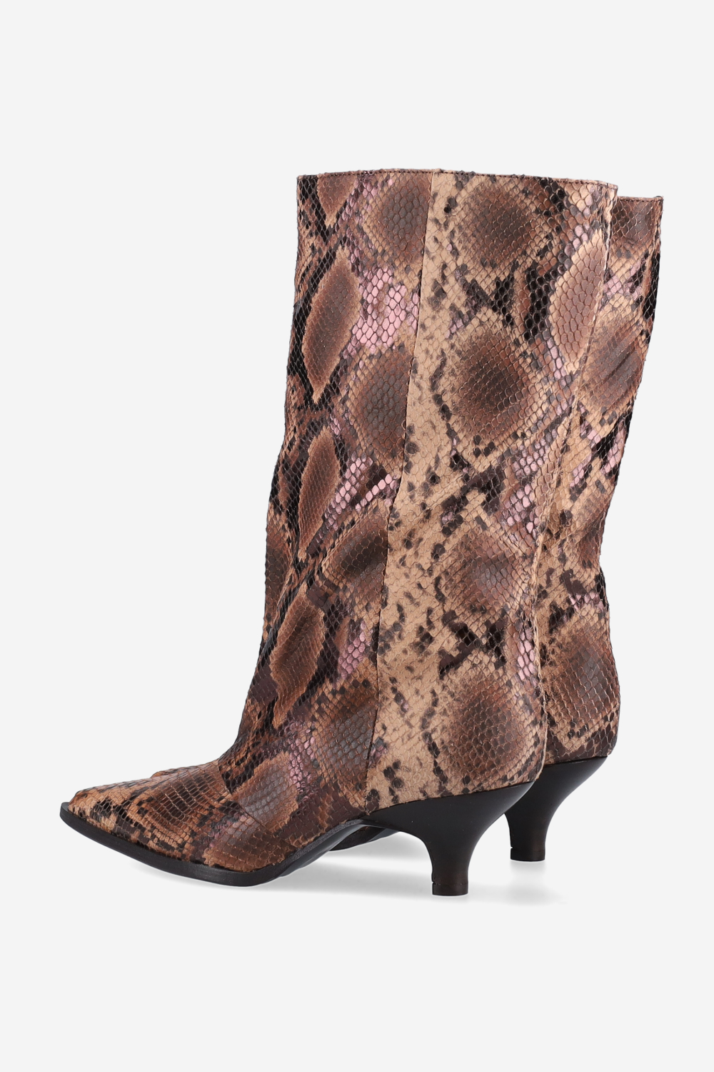 Pitone leather boots
