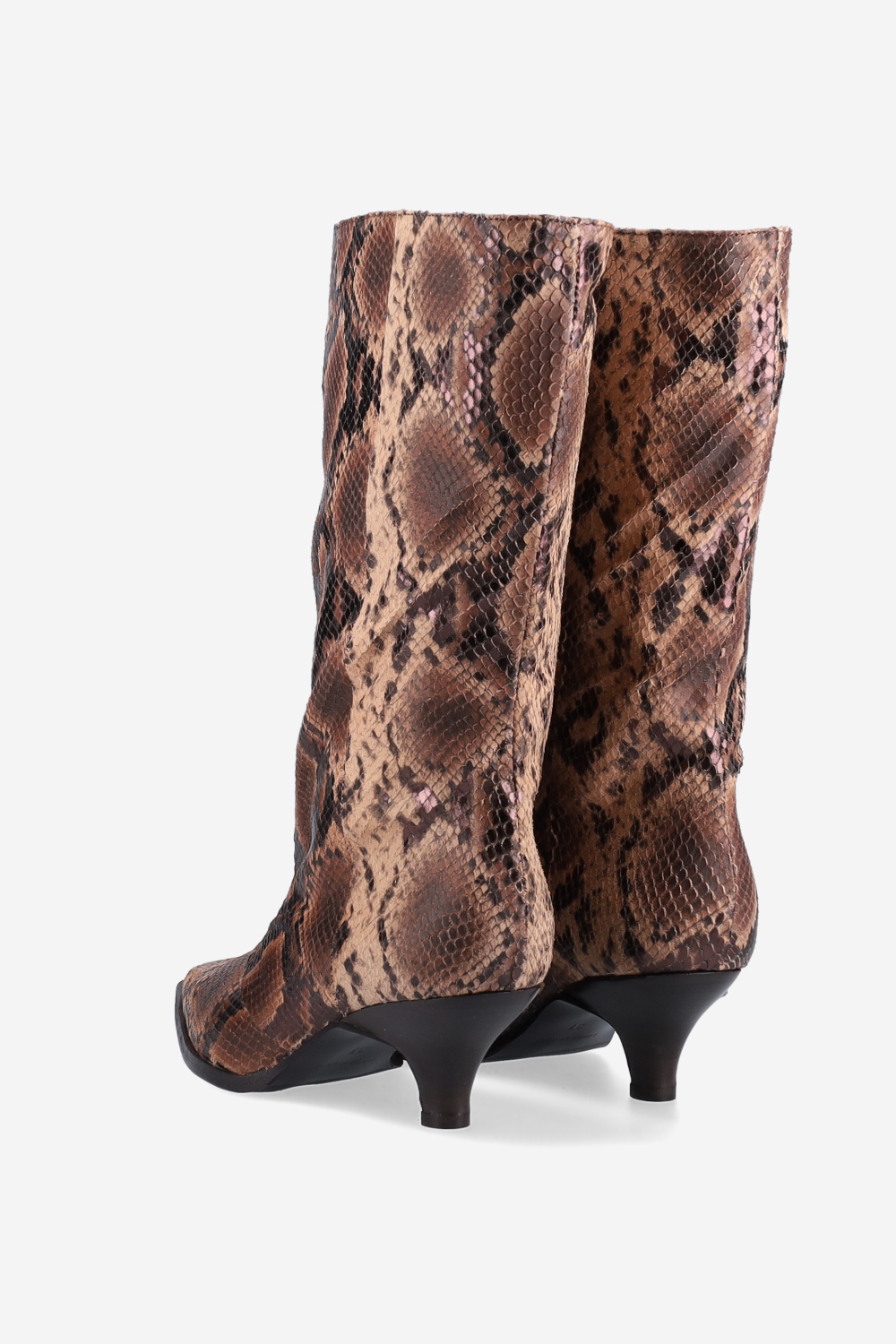 Pitone leather boots