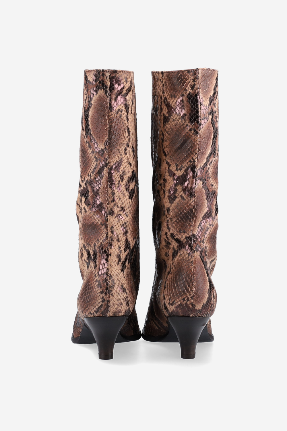 Pitone leather boots