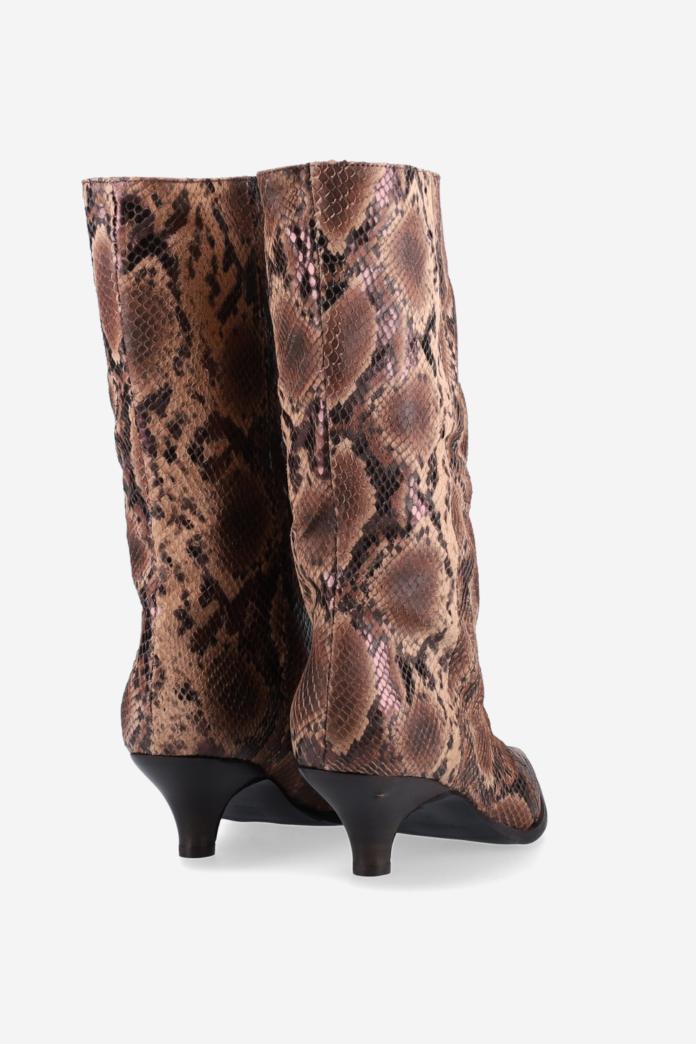 Pitone leather boots