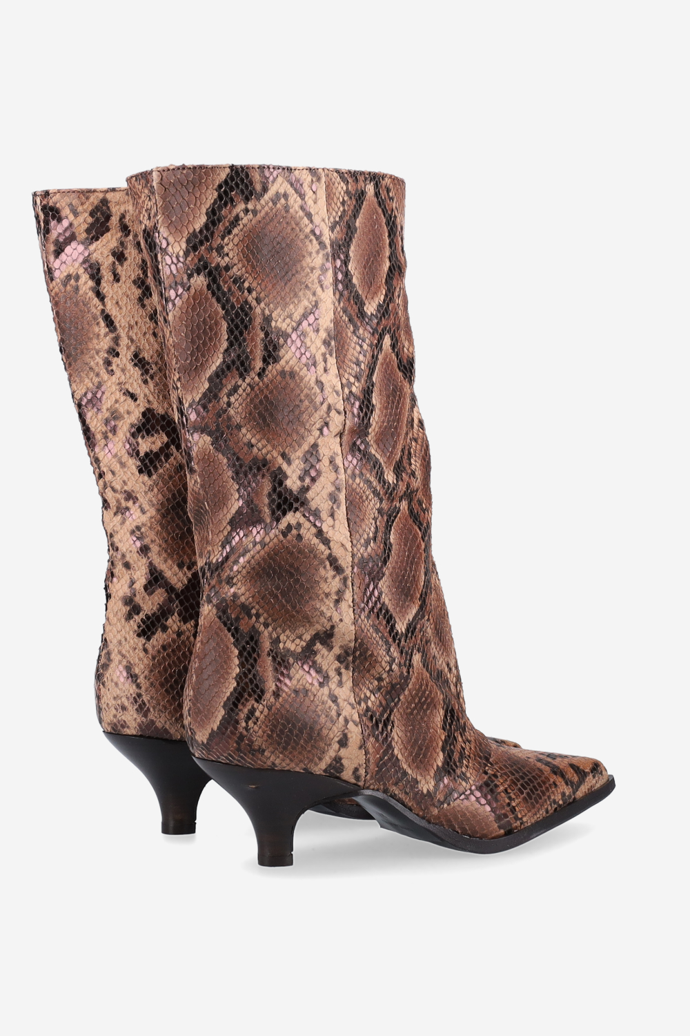 Pitone leather boots