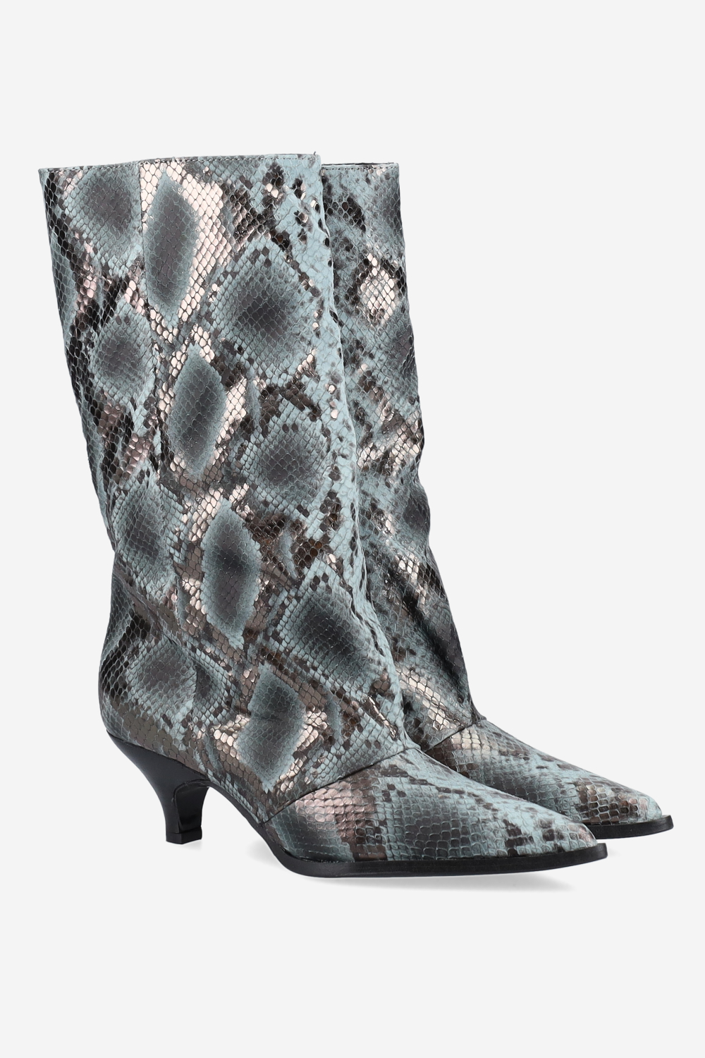 Pitone leather boots