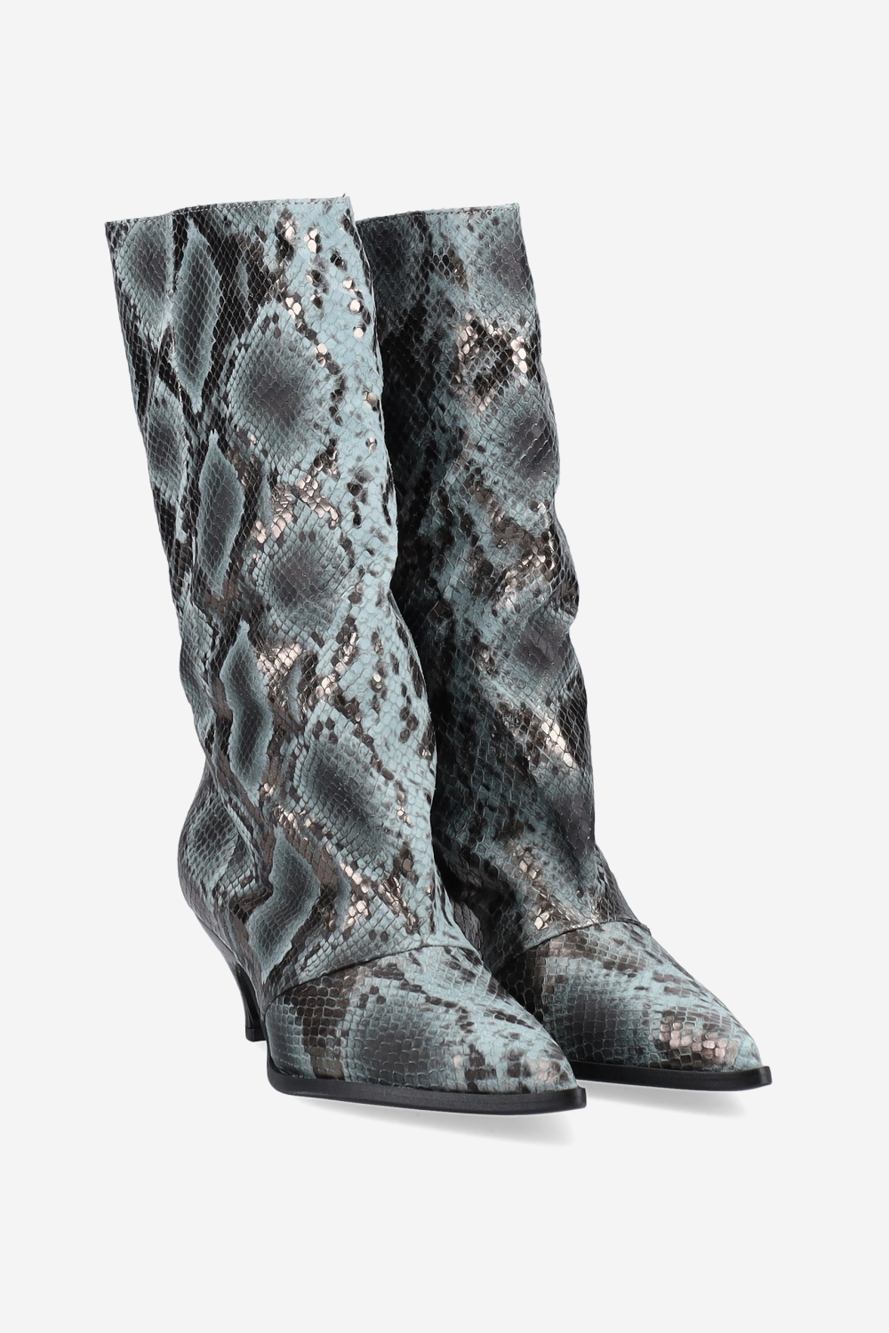 Pitone leather boots