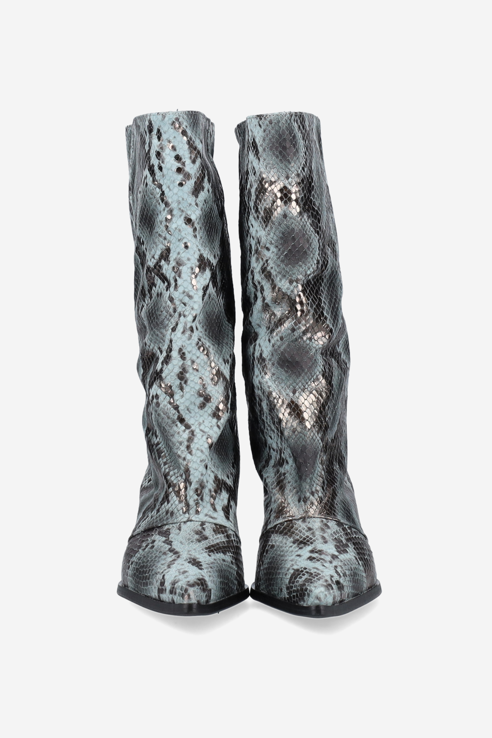 Pitone leather boots