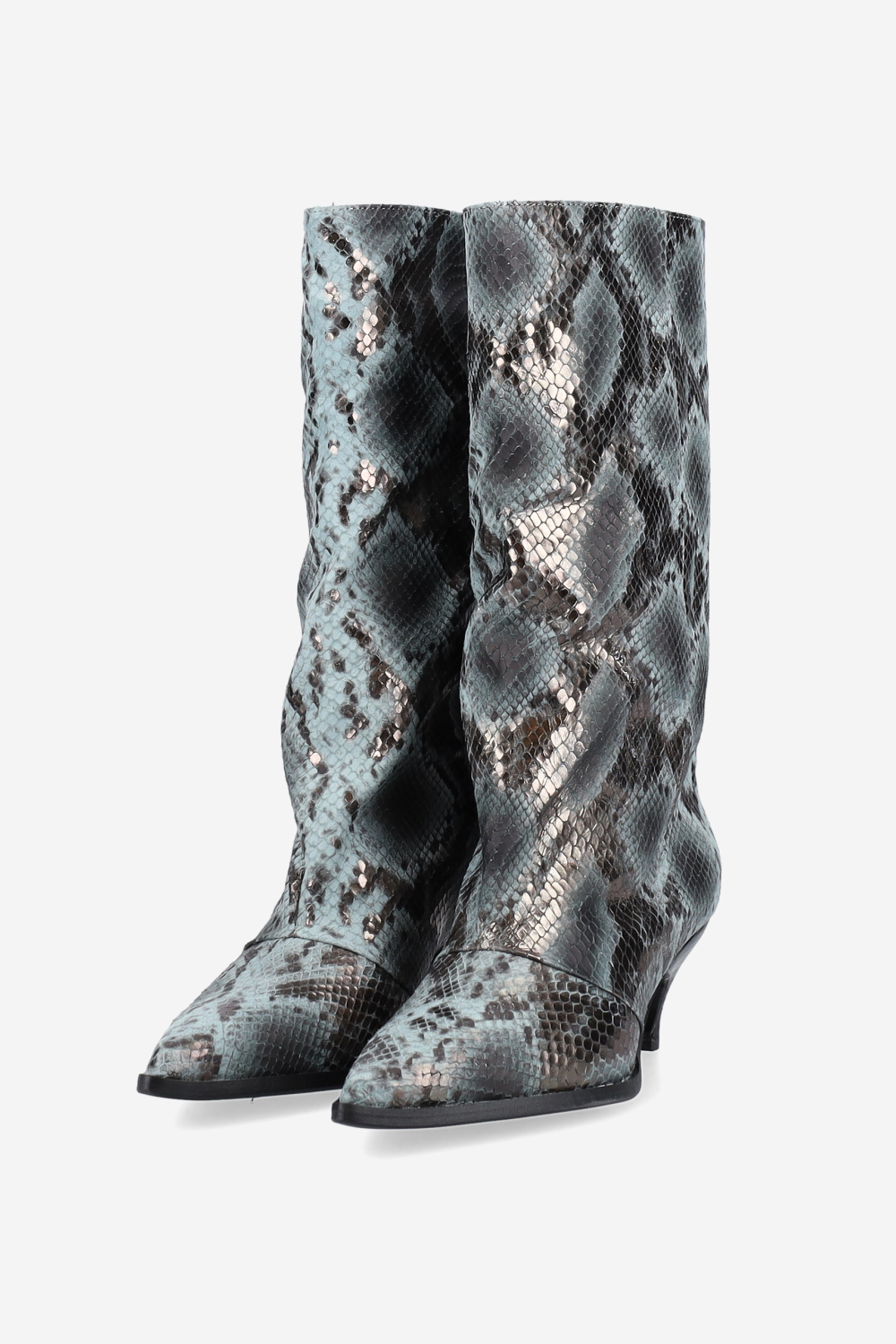 Pitone leather boots