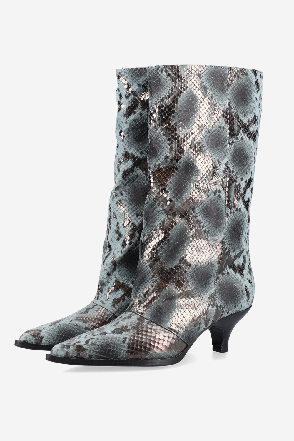 Pitone leather boots