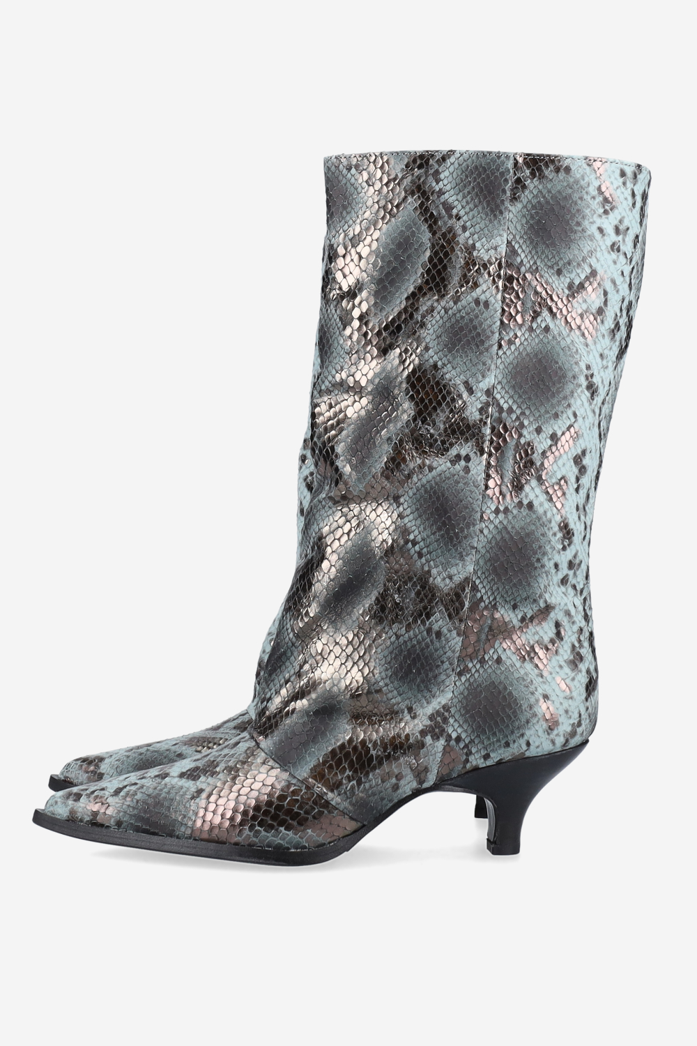 Pitone leather boots