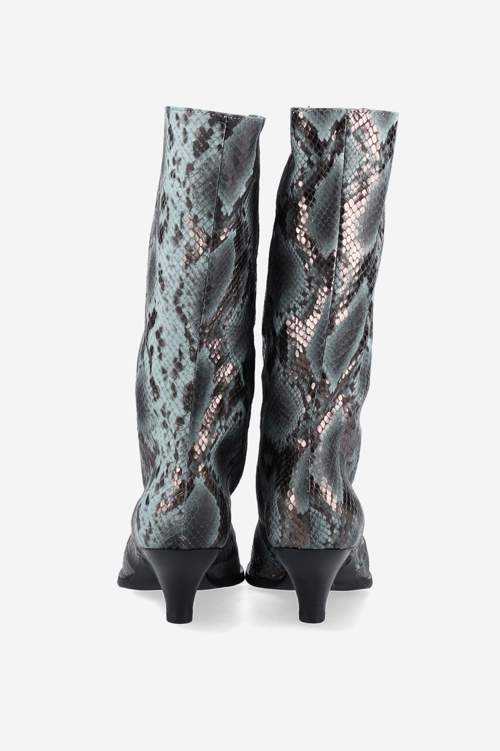 Pitone leather boots