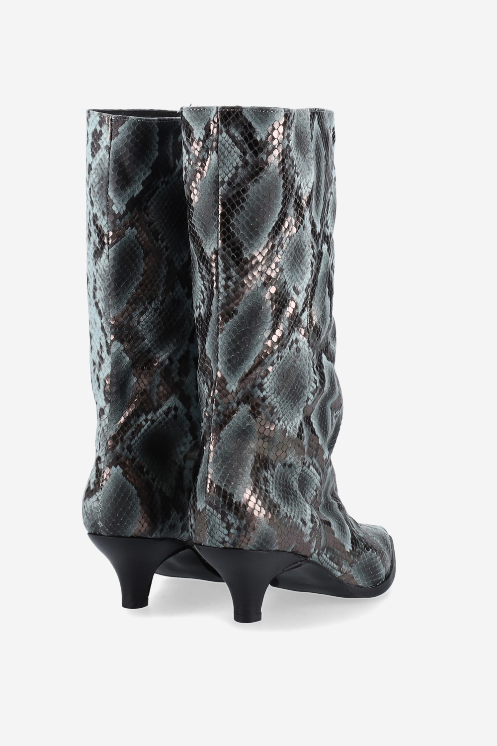 Pitone leather boots