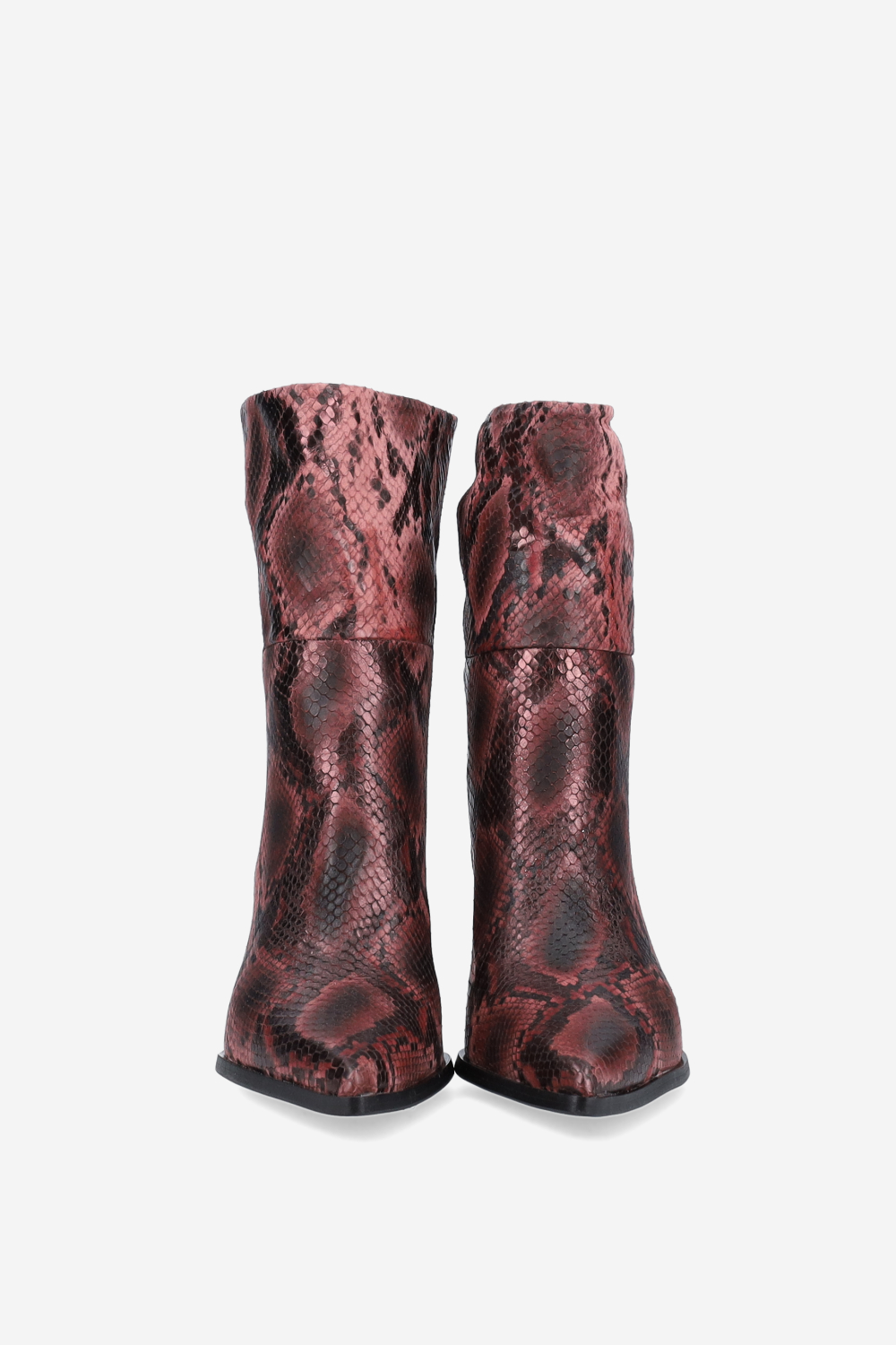 Pitone leather ankle boots