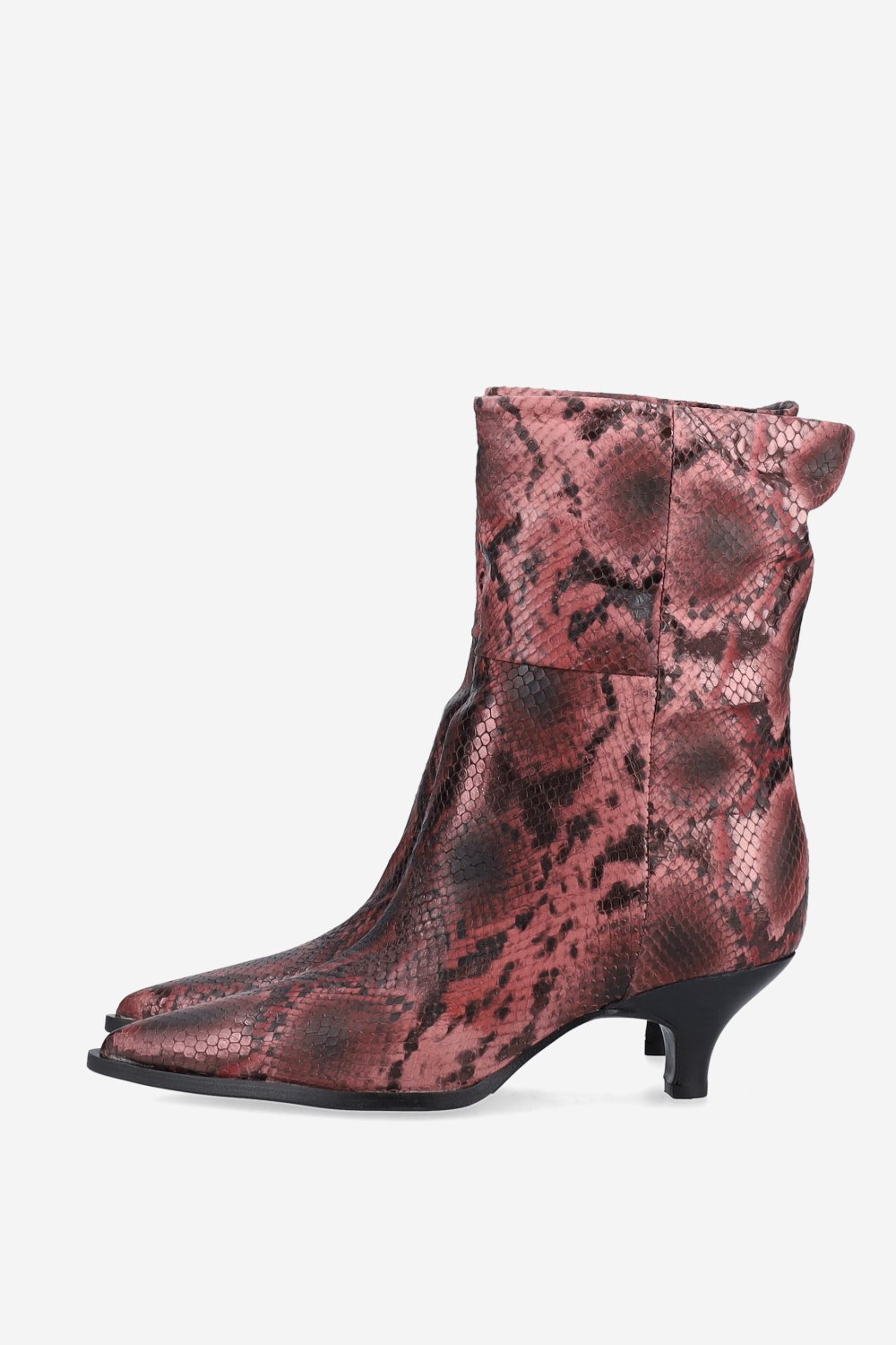 Pitone leather ankle boots