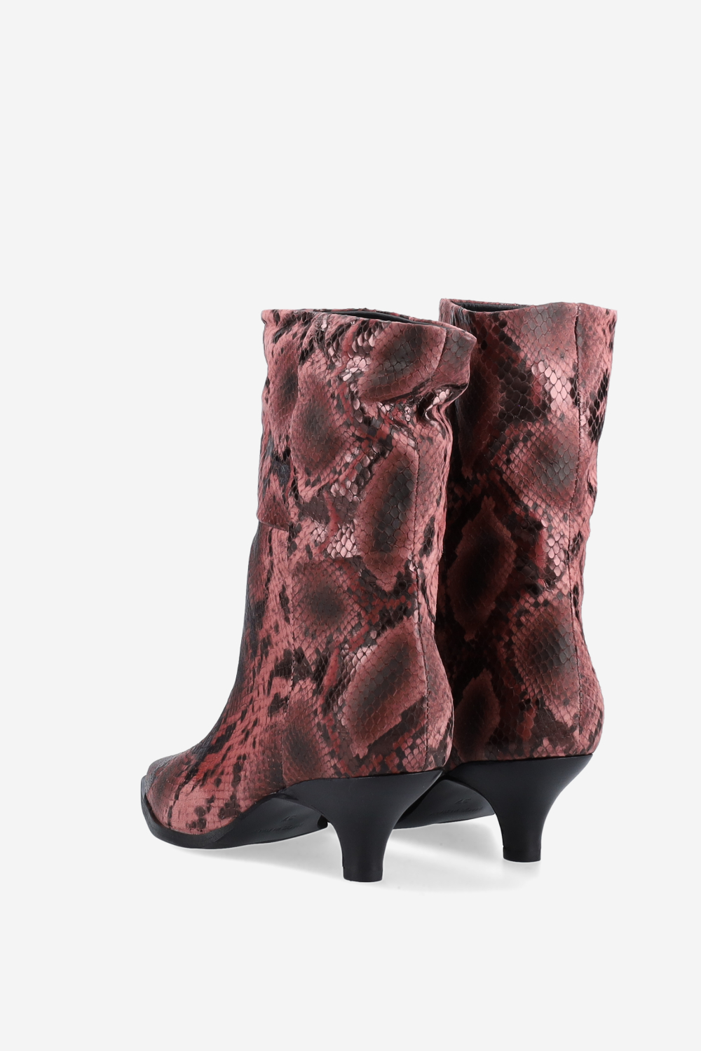 Pitone leather ankle boots
