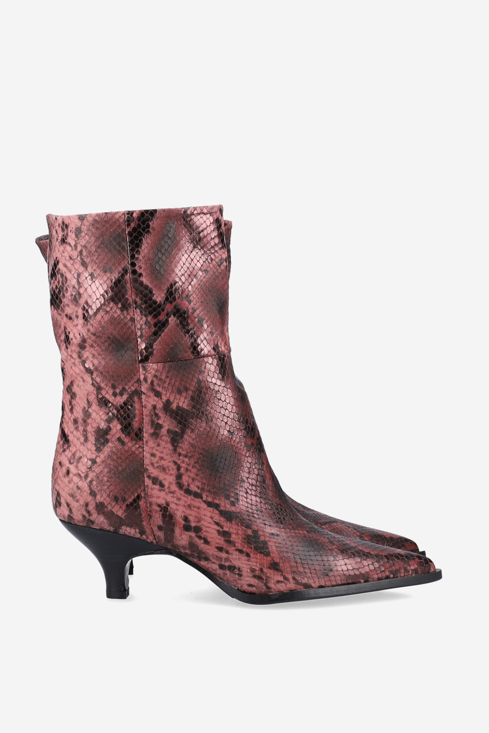 Pitone leather ankle boots