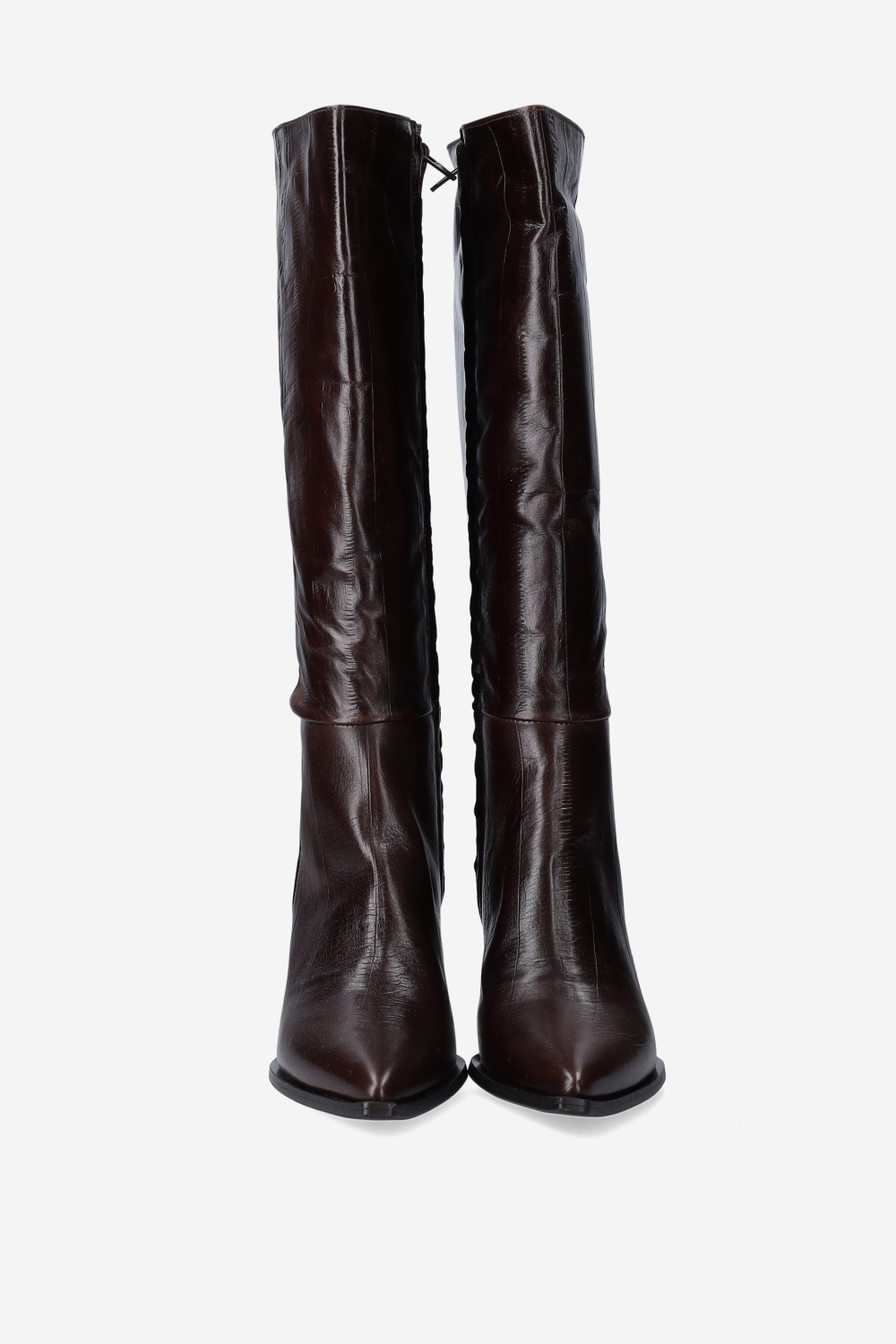 High leather boots
