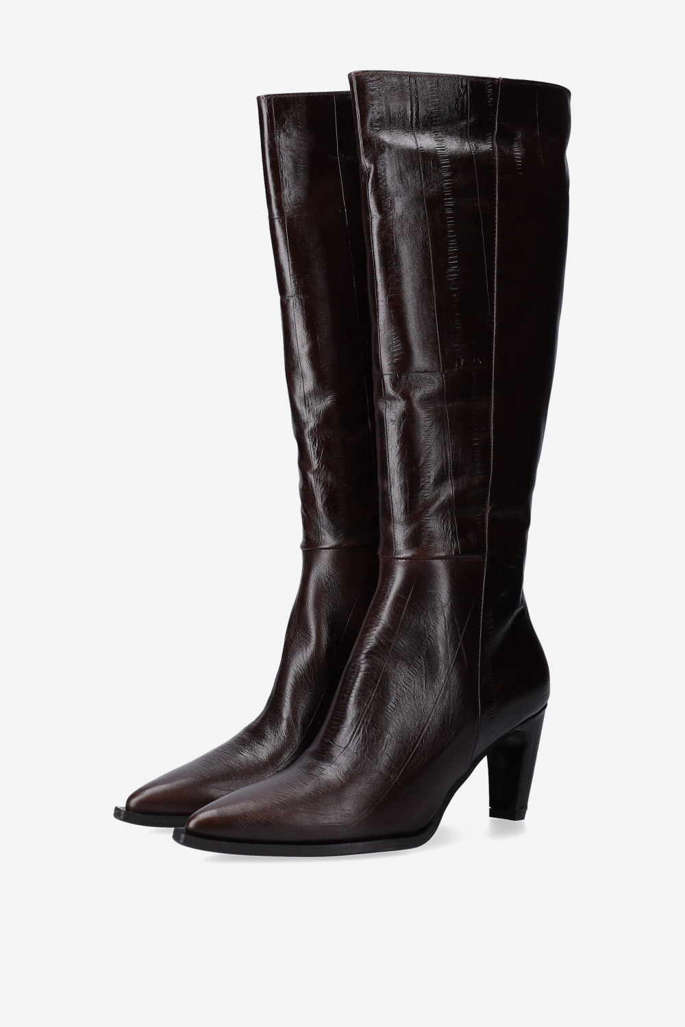 High leather boots