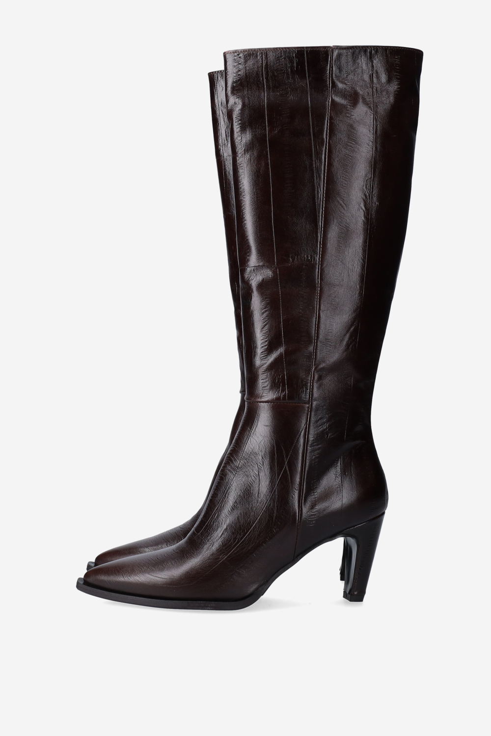 High leather boots